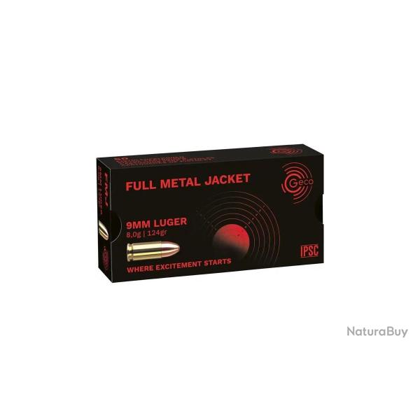 MUNITION GECO CAL 9X19 124 GR FMJ