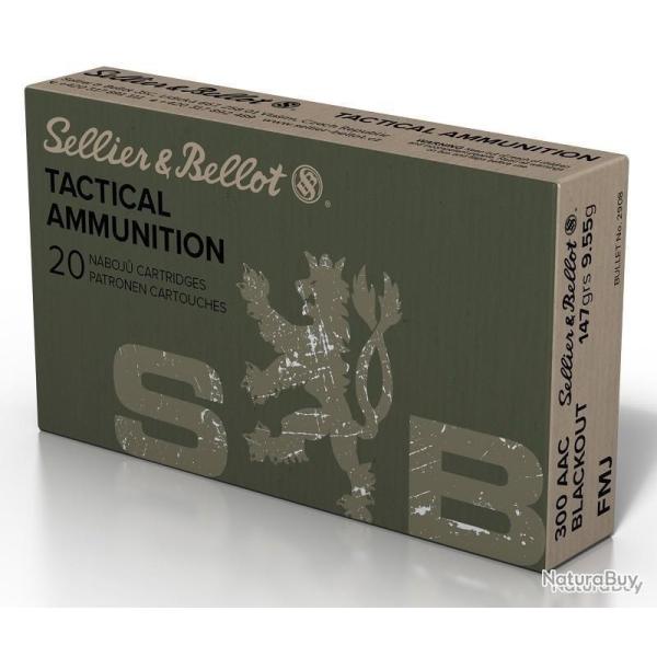 MUNITION SELLIER & BELLOT 300 AAC FMJ 9.55 GR 147 GRAINS