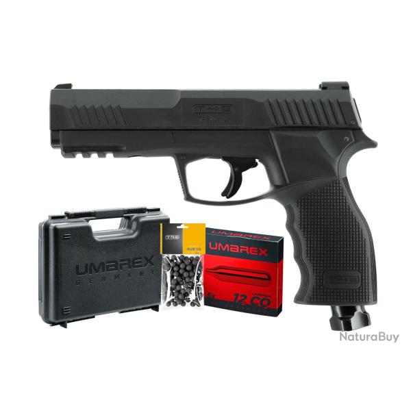 PACK PRET A TIRER T4E TP50 GEN.2 CAL 50 - 7.5 J (100 BILLES, 5 CO2, MALLETTE)