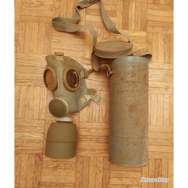 Rare masque � gaz fran�ais Ajax F2 ww2