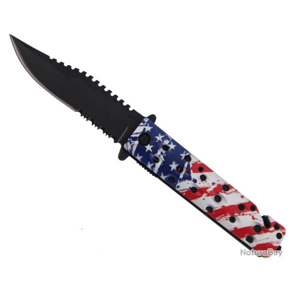 Couteau  pliant Americain  lame de 9.5 cm