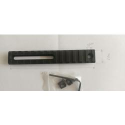 Rail picatinny r&eacute;glage pour optique