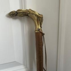 canne art d&eacute;co; poign&eacute;e exceptionnelle