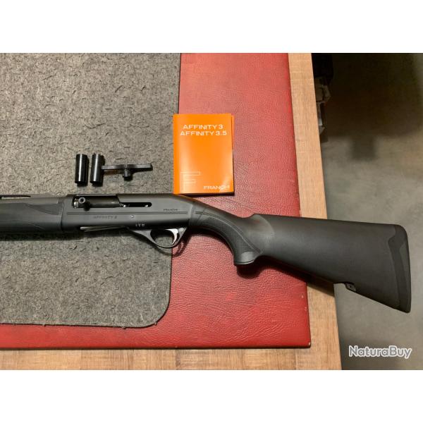 Occasion fusil semi-automatique Franchi Affinity 3 synthetique Gaucher cal 12/76 canon 71cm