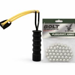 Pack Lance pierre + 50 Billes m&eacute;talliques JS-TACTICAL 9,5mm