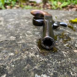 Pistolet de voyage &agrave; percussion.