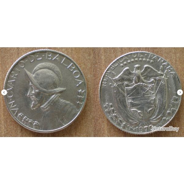 Panama 1 Quart De Balboa 1970 1/4 Quart Piece