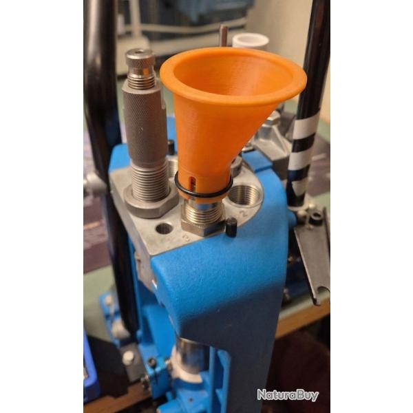 Entonnoir poudre offset pour presse progressive Compatible Dillon, Hornady, RCBS, Lee, Lyman