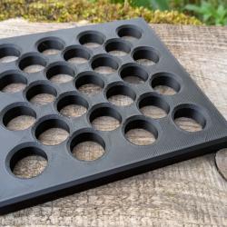 Bench Pad armurier � Plateau de protection alv&eacute;ol&eacute; 25 trous 19 mm