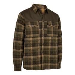 Chemise DEERHUNTER matelass&eacute;e elbert marron