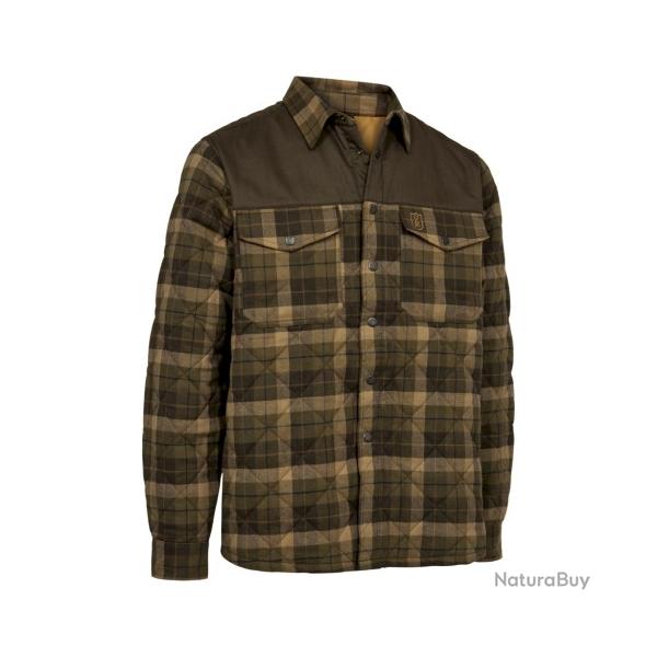Chemise DEERHUNTER matelass�e elbert marron