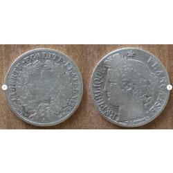 France 1 Franc 1872 Piece Francs