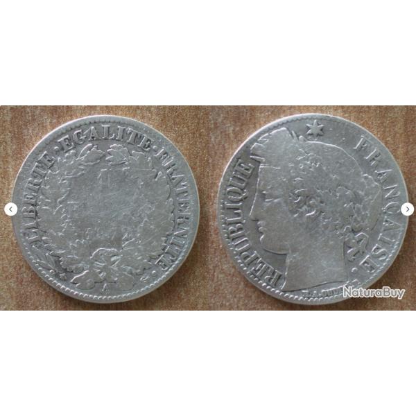 France 1 Franc 1872 Piece Francs