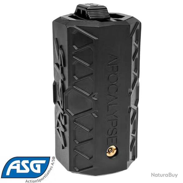 Grenade airsoft ASG Storm Apocalypse impact gaz 155 billes 6mm noire