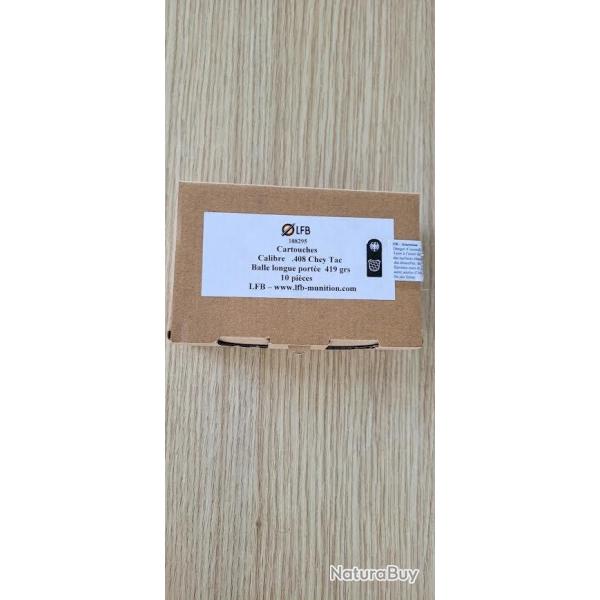 Munitions LFB 408 cheytac 419 grs