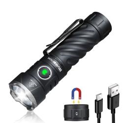 Lampe Torche TS26S 5000K LED 21700 3100LM Eclairage Large Randonn&eacute;e Travail Rechargeable Wurkkos