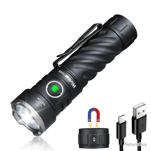 Lampe Torche TS26S 5000K LED 21700 3100LM Eclairage Large Randonn�e Travail Rechargeable Wurkkos