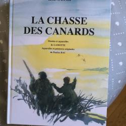 Livre chasse canards Rocher - Aquarelles - Tr&egrave;s bel ouvrage illustr&eacute; - &Eacute;tat proche neuf
