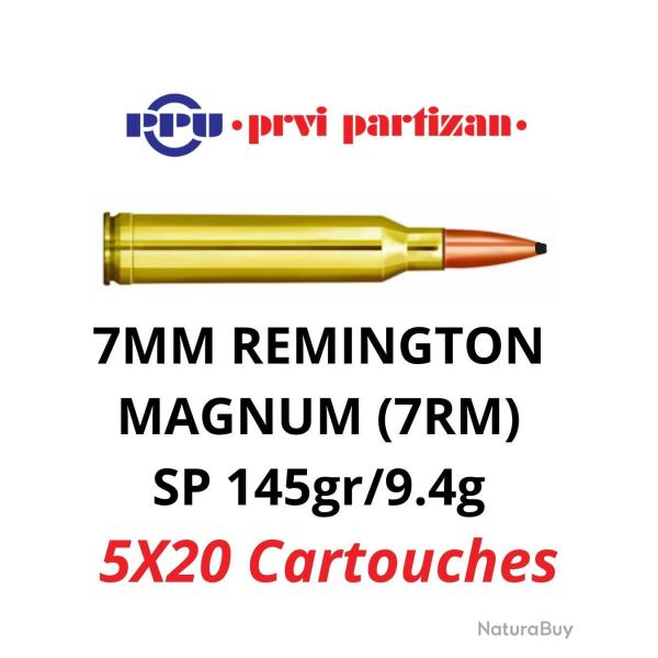 Vente group�e - Pack de 100 cartouches PPU - Cal. 7RM - 145grs SP