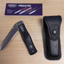 *** Mod&egrave;le de d&eacute;monstration - Couteau Mikov Predator - Lame 10cm - Manche Synth&eacute;tique, Etui Cuir ***