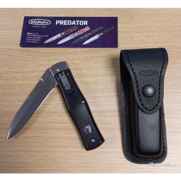 *** Mod�le de d�monstration - Couteau Mikov Predator - Lame 10cm - Manche Synth�tique, Etui Cuir ***