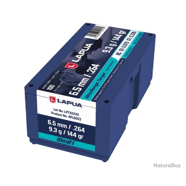 Boite de 100 ogives LAPUA SCENAR 6.5mm 144 gr OTM MaxRT