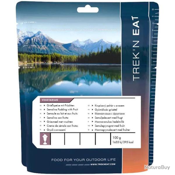 Dessert lyophilis� Trek'n Eat Semoule au lait et aux fruits