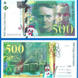 France 500 Francs 1994 Pierre et Marie Curie