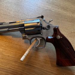 S&W 686-3 4" pouces custom bande ventil&eacute;e - "type python" smith wesson
