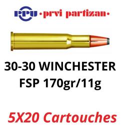 Vente group&eacute; - Pack de 100 cartouches PPU - Cal. 30-30 - 170grs FSP