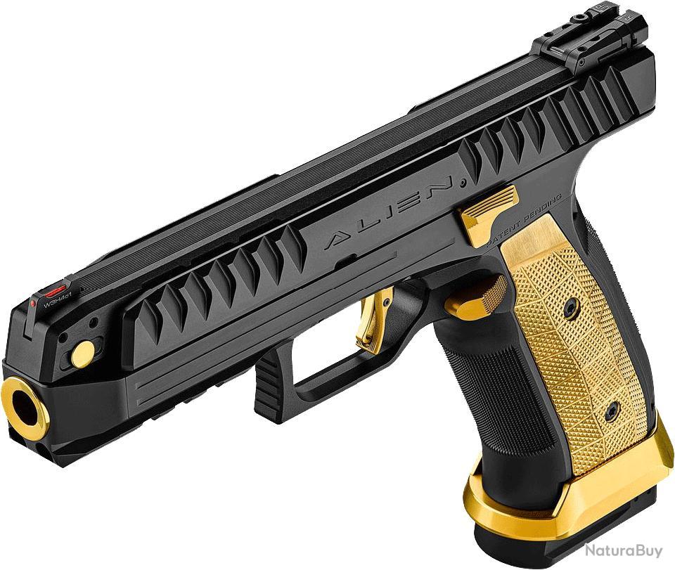 Laugo Alien Performance Pistolet Laugo Arms Alien Performance Full Kit - Black Gold Limited ...