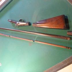 Rare et v&eacute;ritable canne fusil de Braconnier