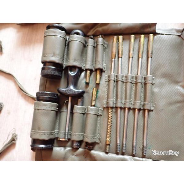 Trousse d'entretien, �couvillons, graisse, baguette, ...arme Suisse, RUBIN K31, FASS 57