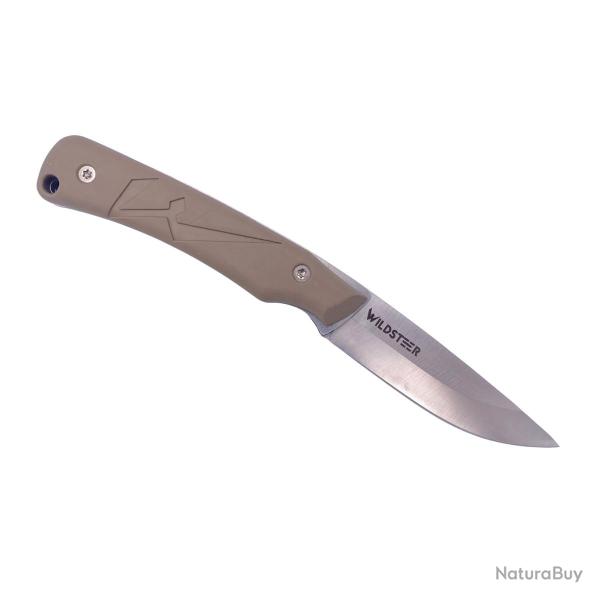 COUTEAU DE POCHE TROLL WILDSTEER PLIANT MANCHE COYOTE LAME BROSS�E