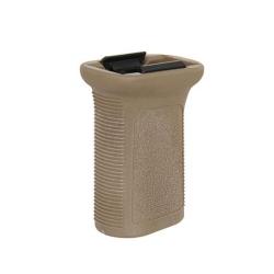 Poign&eacute;e verticale courte Picatinny Dark Earth - BattleAxe