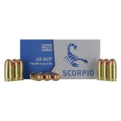 Munitions - STV - Scorpio .45 ACP FMJ 230Gr (x50)