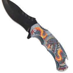 Couteau  pliant Dragon   lame de 9.5 cm