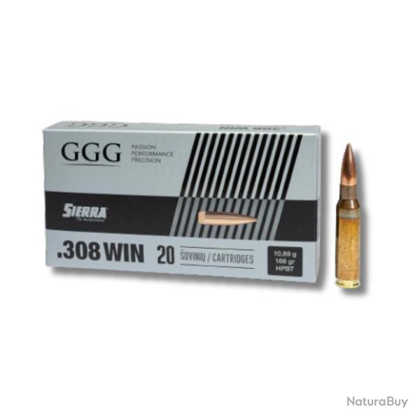 BOITE DE .308 168GR HPBT X20 - GGG