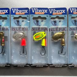 Pack 5 cuillers vibrax mid depth