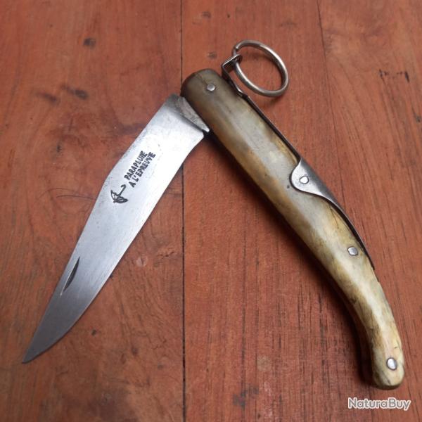 Ancien Couteau � palme PARAPLUIE � L �PREUVE Manche en Corne