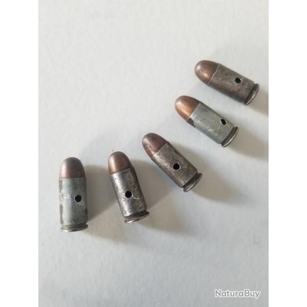 Cartouches calibre 45 de collection WWII neutralis�es.