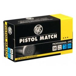 Munitions 22Lr RWS Pistol Match par 500