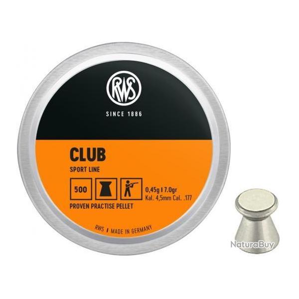 Plombs RWS Club diam�tre 4.50 par 5 000