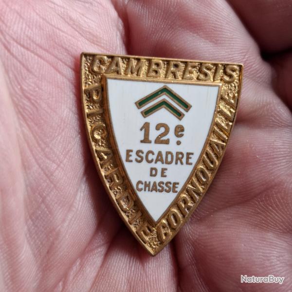 INSIGNE 12 ESCADRE DE CHASSE ( CAMBRESIS - PICARDIE - CORNOUAILLE )