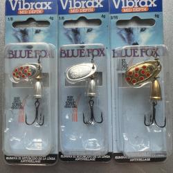 Pack 3 cuillers VIBRAX MID DEPTH