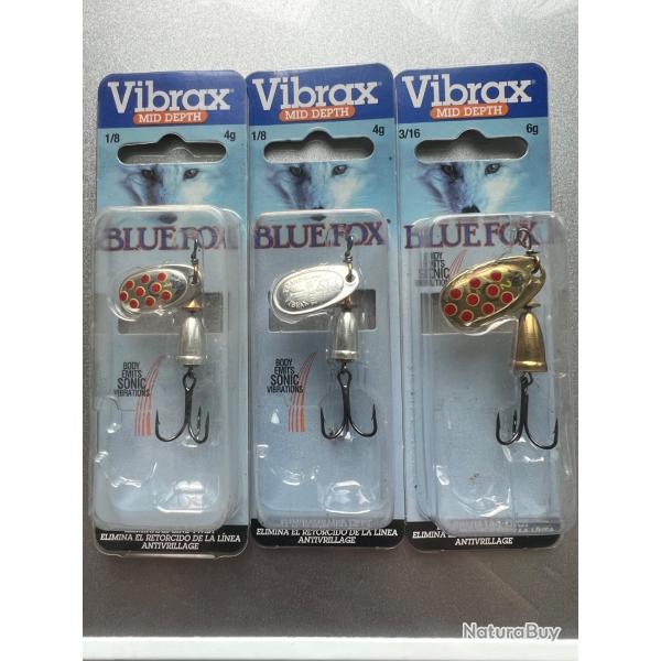 Pack 3 cuillers VIBRAX MID DEPTH