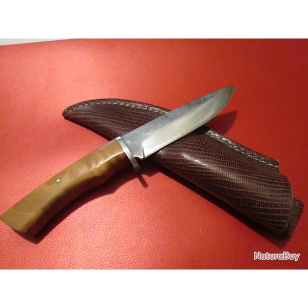 Couteau fixe de chasse " la forge du BRIAN"