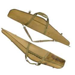 Sac Fusil Tactique 130cm &Eacute;tui Souple Polyester 600D Sac &agrave; Dos Chasse Tir Airsoft Multi Poches Kaki