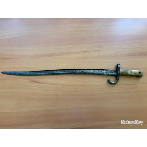 Ba�onnette chassepot fran�aise Manufacture de Ch�tellerault - 1� sans prix de r�serve !!