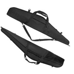 Sac Fusil Tactique 130cm &Eacute;tui Souple Polyester 600D Sac &agrave; Dos Chasse Tir Airsoft Multi Poches Noir